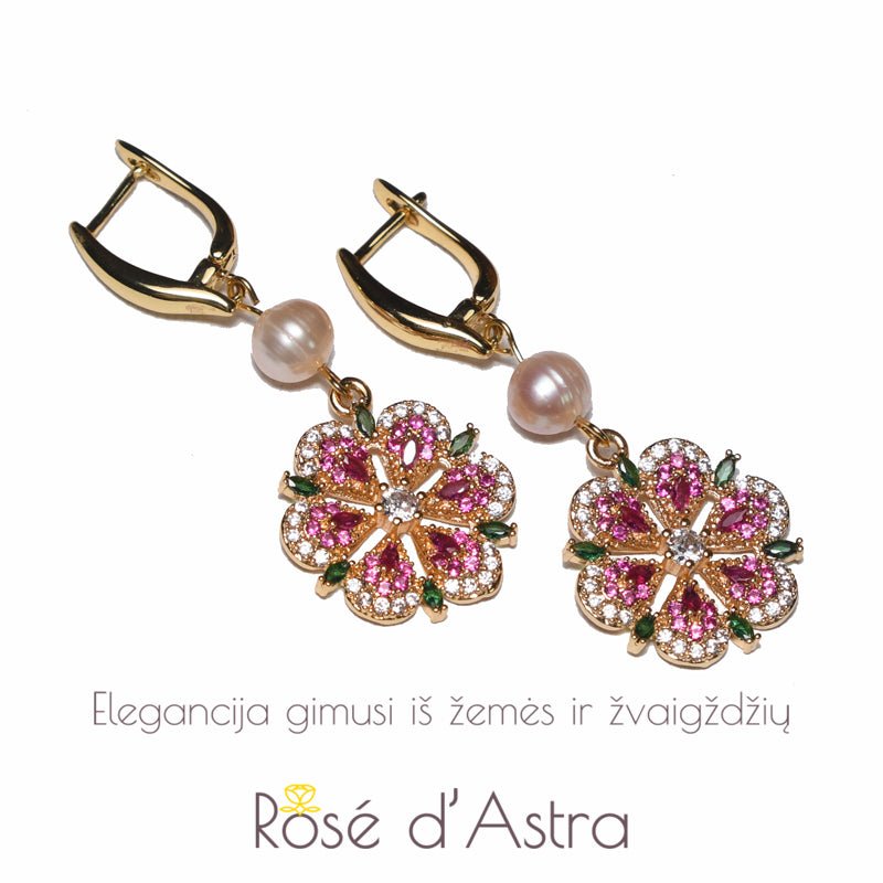 Auskarai "Pavasario Sonata" - Rankų darbo gaminiai