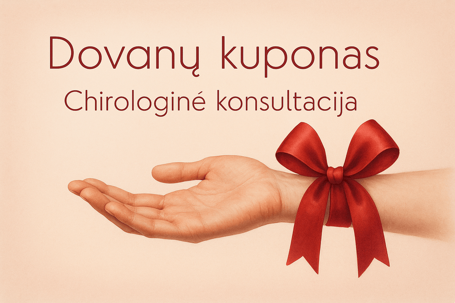 DOVANŲ KUPONAS CHIROLOGINĖ KONSULTACIJA - Dovanų kuponas