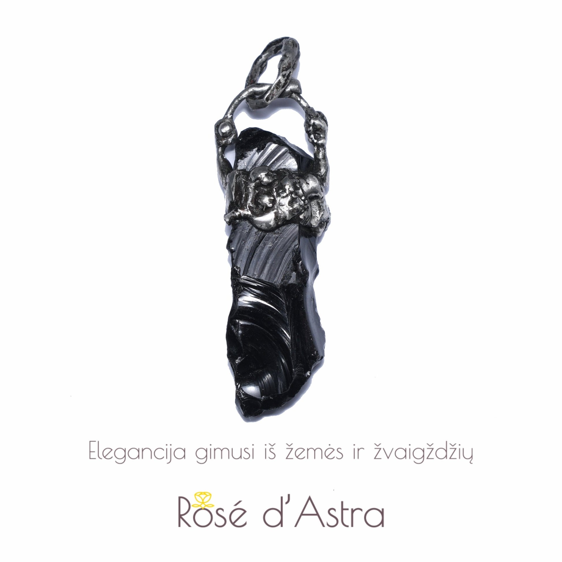 Pakabukas „Obsidiano Galia“ - Rankų darbo gaminiai