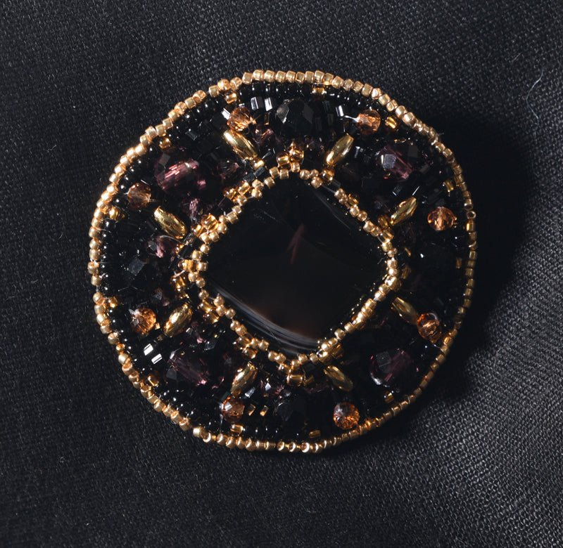 Sagė su Agatu "Nakties Karalienė" - Rankų darbo gaminiai