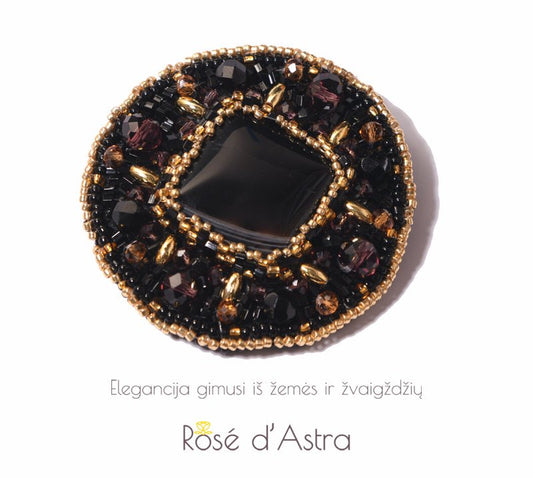 Sagė su Agatu "Nakties Karalienė" - Rankų darbo gaminiai