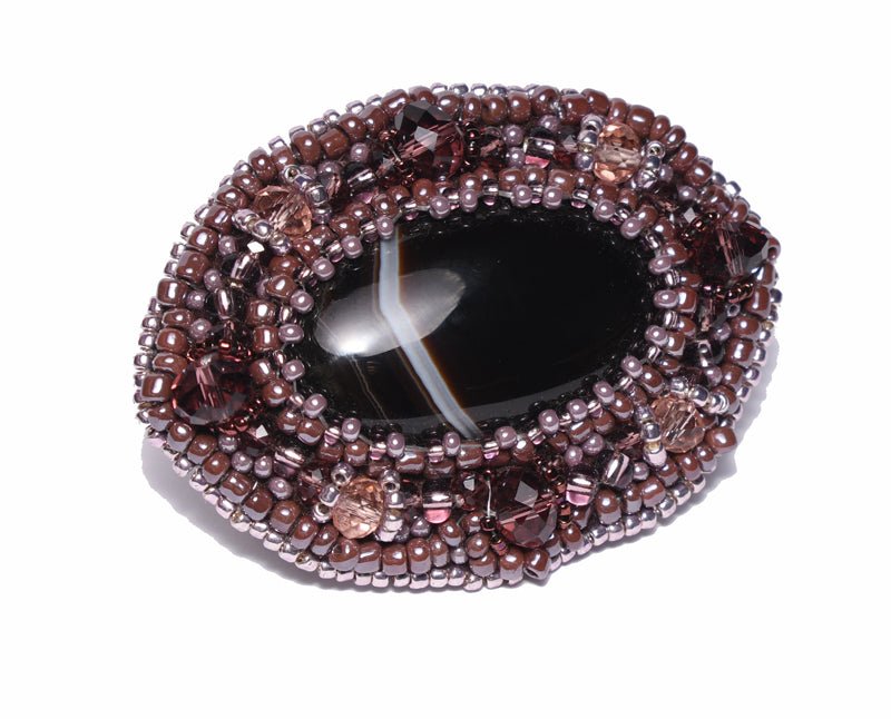 Sagė su Agatu „Šilta Naktis“ - Rankų darbo gaminiai