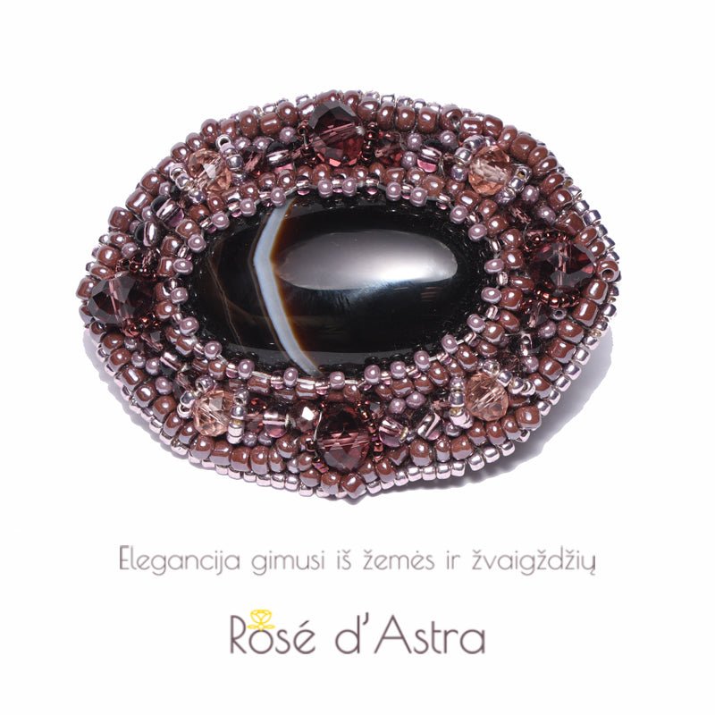 Sagė su Agatu „Šilta Naktis“ - Rankų darbo gaminiai