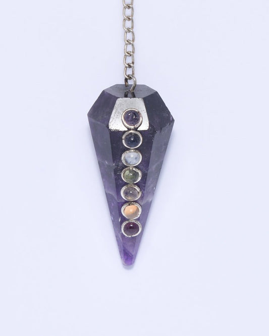 Švytuoklė iš Ametisto "Čakros" - Ezoterinės prekės