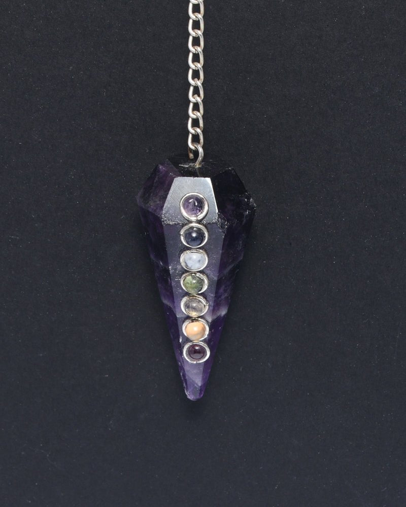 Švytuoklė iš Ametisto "Čakros" - Ezoterinės prekės